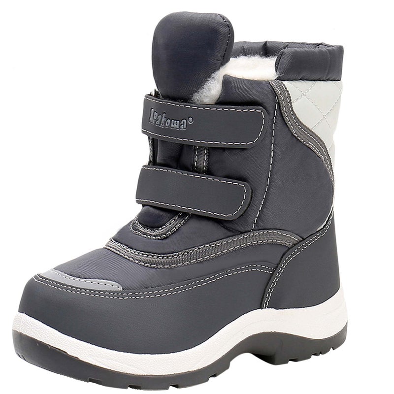 Apakowa Kid's Boys Girls Winter Snow Boots (Toddler/Little Kid) - Image 1